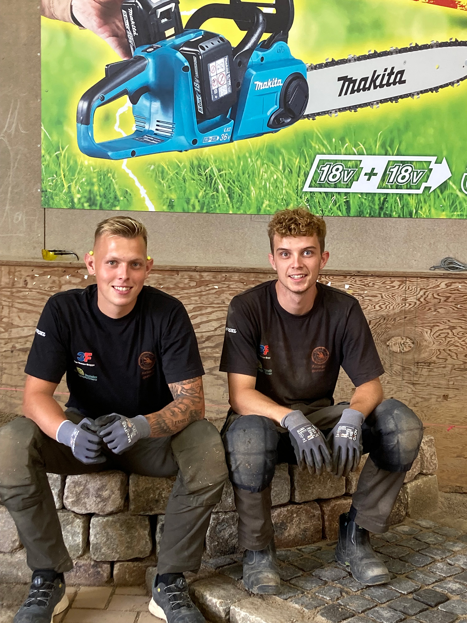 Anlægsgartnere Anton Snedker og Casper Dam Mogensen skal forsvare de danske farver til EuroSkills 2023. Foto: Jette Christiansen